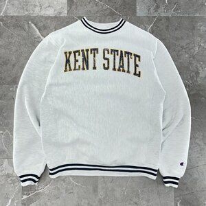 Vintage Champion Kent State Sweatshirt Mens Small Reverse Weave Golden‎ Flashes
